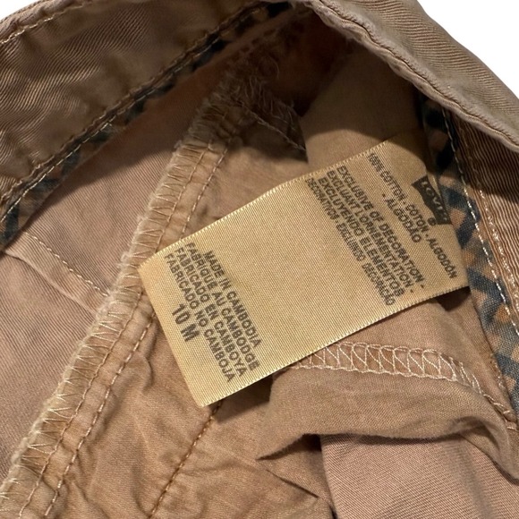 Vintage 90's Levi's Men's Khaki Chinos Straight Leg Casual Pants - 10M or‎ 34x30 - Picture 8 of 10